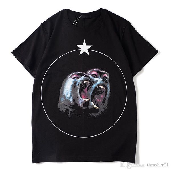 luxury mens designer t shirt men women hip hop short sleeves tees summer anger monkey print tees fashion t shirt, White;black
luxury mens designer t shirt men women hip hop short sleeves tees summer anger monkey print tees fashion t shirt, White;black