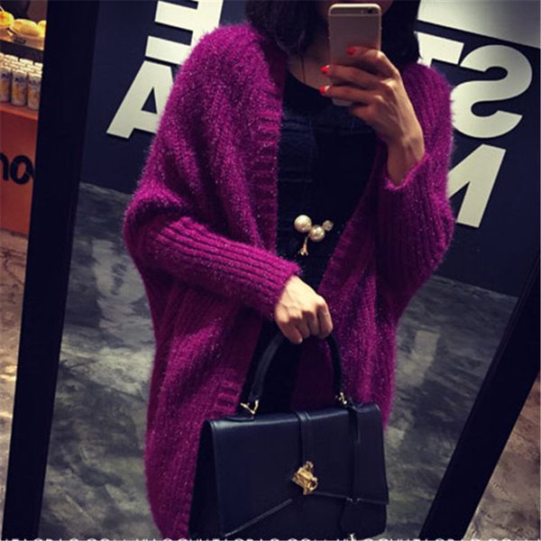 autumn sweater women new bat sleeve loose large size fashion jacket female long sleeve knit mohair sweater long cardigan f1120, White
autumn sweater women new bat sleeve loose large size fashion jacket female long sleeve knit mohair sweater long cardigan f1120, White