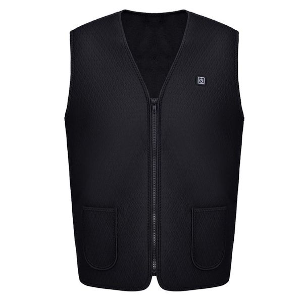 men women usb warm energy saving coat zipper vest jacket adjustable temperature electric heating, Black;white
men women usb warm energy saving coat zipper vest jacket adjustable temperature electric heating, Black;white