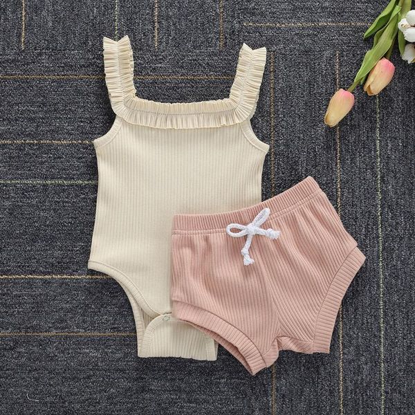 0-24m cute baby girls ribbed-knitted clothes sets newborn baby girl summer sleeveless romper drawstrings shorts 4 colors, White
0-24m cute baby girls ribbed-knitted clothes sets newborn baby girl summer sleeveless romper drawstrings shorts 4 colors, White