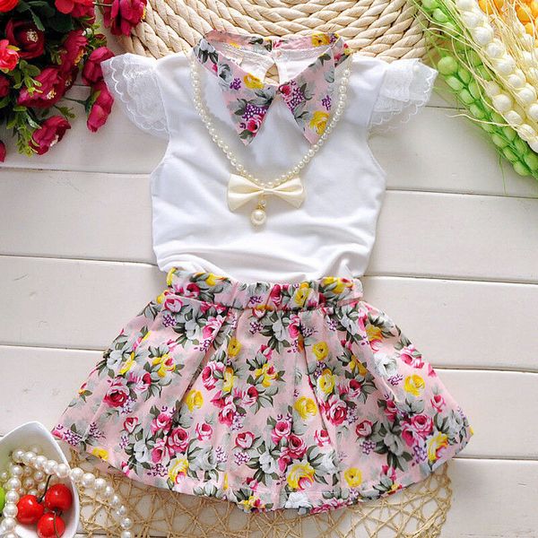 New Fashion Kid Baby Girl Dress Clothes Outfit Dress Necklace+Top+Skirt Floral Dress 3FS
New Fashion Kid Baby Girl Dress Clothes Outfit Dress Necklace+Top+Skirt Floral Dress 3FS