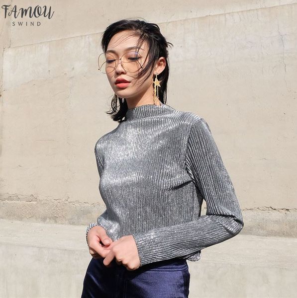 2020 new women sequin t shirts solid turtleneck slim super bling chic street tshirts woman summer, White
2020 new women sequin t shirts solid turtleneck slim super bling chic street tshirts woman summer, White