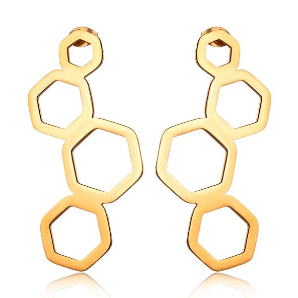 unique stainless steel honeycomb women earrings for charms hollow geometric beehive stud earrings jewelry party accessories, Golden;silver
unique stainless steel honeycomb women earrings for charms hollow geometric beehive stud earrings jewelry party accessories, Golden;silver