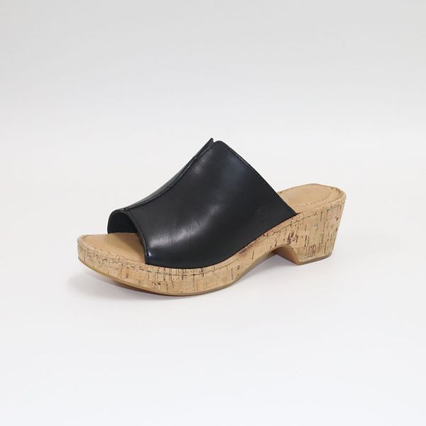 5cm high heel leather slippersnew women's slippers in summerhigh heel air cushion slipper female, Black
5cm high heel leather slippersnew women's slippers in summerhigh heel air cushion slipper female, Black