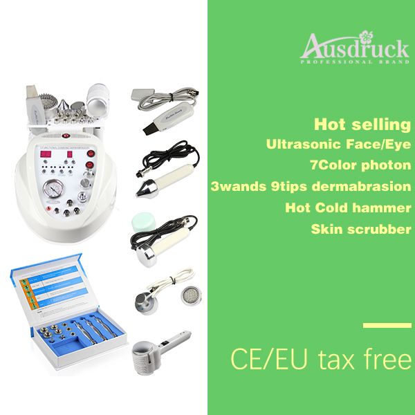 new portable ultrasonic dermabrasion 5in1 diamond microdermabrasion cold hammer ultrasound beauty massager skin rejuvenation
new portable ultrasonic dermabrasion 5in1 diamond microdermabrasion cold hammer ultrasound beauty massager skin rejuvenation