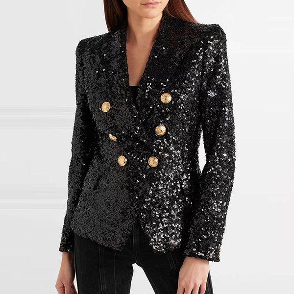 black sequin blazers women gold double breasted buckle notched neck glitter work office runway blazer mujer 2019, White;black
black sequin blazers women gold double breasted buckle notched neck glitter work office runway blazer mujer 2019, White;black