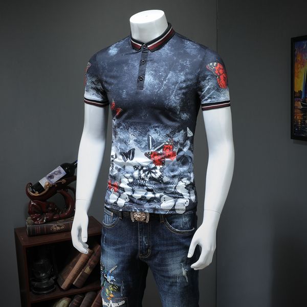 the new summer 2019 short sleeve butterfly print trend handsome slim youth shirt half sleeve color t-shirt size m-3xl, White;black
the new summer 2019 short sleeve butterfly print trend handsome slim youth shirt half sleeve color t-shirt size m-3xl, White;black