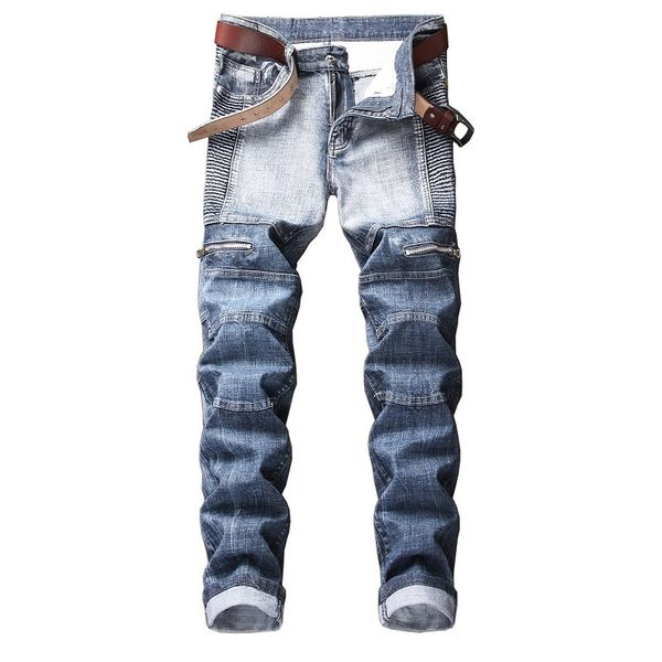 mens jeans fashion style vintaged pants men jeans slim fit denim casual male biker jeans pants 2 colors asian size, Blue
mens jeans fashion style vintaged pants men jeans slim fit denim casual male biker jeans pants 2 colors asian size, Blue