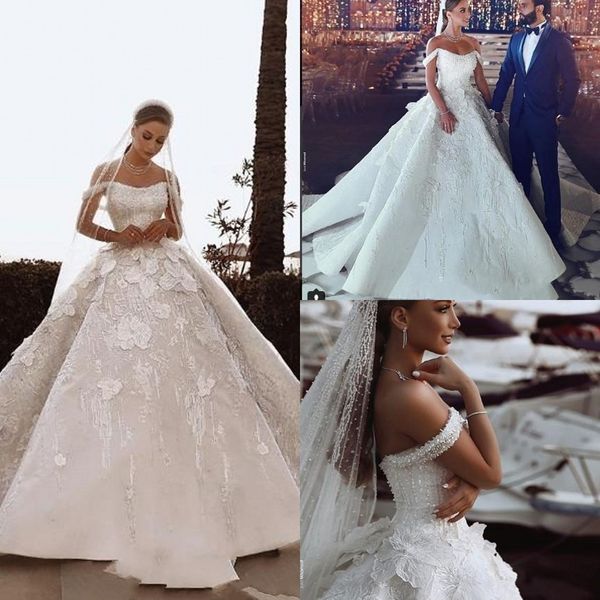 luxurious crystals beads ball gown wedding dresses 2020 dubai arabic floral appliques off shoulder bridal gown puffy wedding gowns al6115, White
luxurious crystals beads ball gown wedding dresses 2020 dubai arabic floral appliques off shoulder bridal gown puffy wedding gowns al6115, White