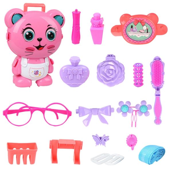 children's cartoon backpack through home suitcase toy kitchen engineering cosmetic toys set cat beauty toys
children's cartoon backpack through home suitcase toy kitchen engineering cosmetic toys set cat beauty toys