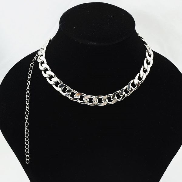 punk hip cuban link gold chain rapper men necklaces street popular metal stainless steel long chain decorative jewelry present, Silver
punk hip cuban link gold chain rapper men necklaces street popular metal stainless steel long chain decorative jewelry present, Silver