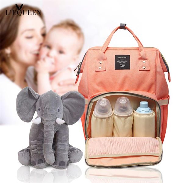 lequeen fashion mummy maternity bag and elephant large capacity baby bag travel backpack nursing for baby care
lequeen fashion mummy maternity bag and elephant large capacity baby bag travel backpack nursing for baby care