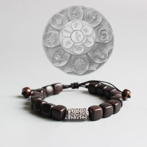 natural dark sander wood with tibetan buddhism amulet om mani padme hum charm bracelet for man women lucky bracelet handmade y200107, Golden;silver
natural dark sander wood with tibetan buddhism amulet om mani padme hum charm bracelet for man women lucky bracelet handmade y200107, Golden;silver
