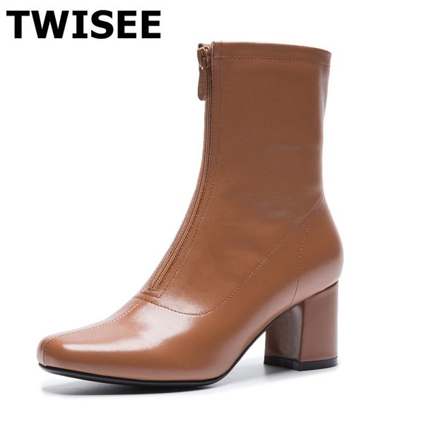 women mid calf boots new style zapatos mujer warm square toe pumps woman party shoes square heels 6 cm comfort fashion, Black
women mid calf boots new style zapatos mujer warm square toe pumps woman party shoes square heels 6 cm comfort fashion, Black