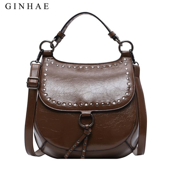 rivet saddle bag women designer handbags female pu leather shoulder bags ladies fashion messenger bag
rivet saddle bag women designer handbags female pu leather shoulder bags ladies fashion messenger bag