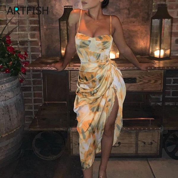 spaghetti strapes yellow abstract print floral split midi dress women party spring summer holiday high slit ruched dress m0327, Black;pink
spaghetti strapes yellow abstract print floral split midi dress women party spring summer holiday high slit ruched dress m0327, Black;pink