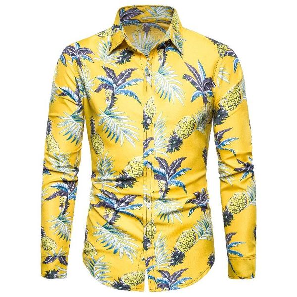 floral men's dress shirts long-sleeved shirt for men hawaiian style leisure beach blouse men new yellow, White;black
floral men's dress shirts long-sleeved shirt for men hawaiian style leisure beach blouse men new yellow, White;black