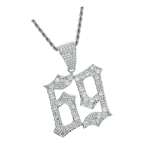 hip hop accessory zircon popular creative number 69 pendant necklace american style, Silver
hip hop accessory zircon popular creative number 69 pendant necklace american style, Silver