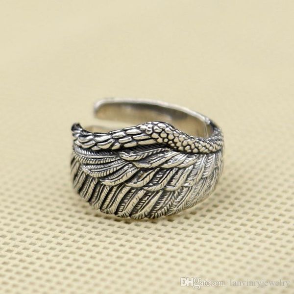 925 sterling silver fashion jewelry vintage style band ring eagle wing design open end adjustable for men and women wholesale ing
925 sterling silver fashion jewelry vintage style band ring eagle wing design open end adjustable for men and women wholesale ing
