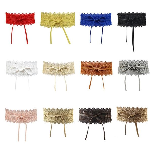 womens lady stretch buckle waist belt wide lace elastic corset waistband black blue orange white red, Black;brown
womens lady stretch buckle waist belt wide lace elastic corset waistband black blue orange white red, Black;brown