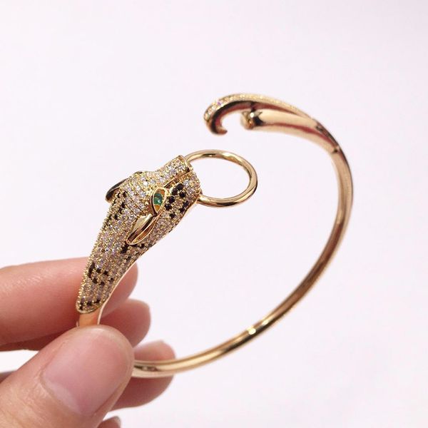 leopard bangle women diamond emerald bangles wedding party valentine's day gifts charm jewelry, Black
leopard bangle women diamond emerald bangles wedding party valentine's day gifts charm jewelry, Black