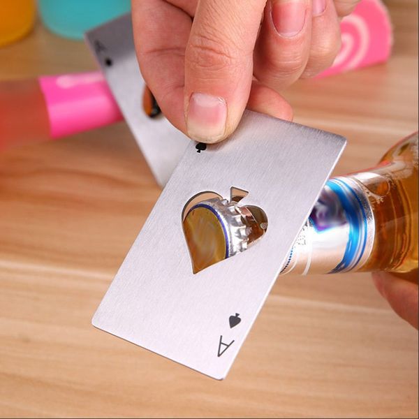 stainless steel bottle opener bar cooking poker playing card of spades a tools mini wallet credit card openers decor bar wx9-1358
stainless steel bottle opener bar cooking poker playing card of spades a tools mini wallet credit card openers decor bar wx9-1358