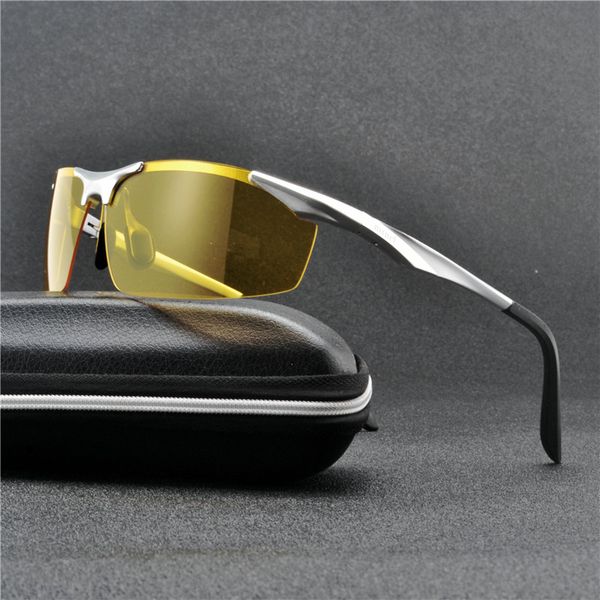 night vision driving glasses men night driver goggle men sunglasses for vision lens aluminium sunglasses nx, White;black
night vision driving glasses men night driver goggle men sunglasses for vision lens aluminium sunglasses nx, White;black