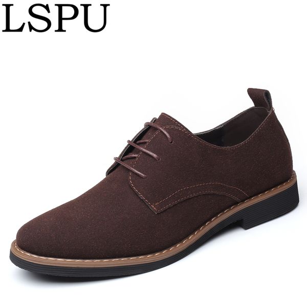 spring plus size 38-48 men casual shoes lace up breathable comfortable casual oxfords british fashion leather shoes men, Black 
spring plus size 38-48 men casual shoes lace up breathable comfortable casual oxfords british fashion leather shoes men, Black