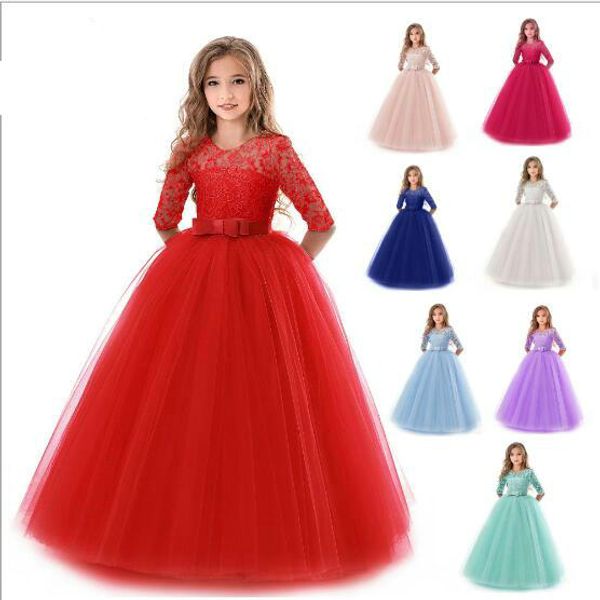 1pcs girls pretty lace tulle princess maxi dress pageant wedding dress 8 colors kids formal full party long dresses ruffle pleated dress, Red;yellow
1pcs girls pretty lace tulle princess maxi dress pageant wedding dress 8 colors kids formal full party long dresses ruffle pleated dress, Red;yellow