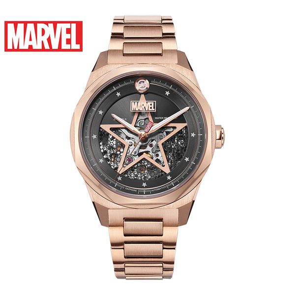 2019 new marvel hollow skeleton automatic waterproof men watch steel band mechanical clock reloj, Slivery;brown
2019 new marvel hollow skeleton automatic waterproof men watch steel band mechanical clock reloj, Slivery;brown