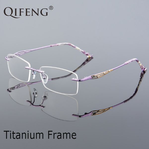 spectacle frame eyeglasses women computer optical prescription female titanium rimless clear lens glasses frame qf236, Black
spectacle frame eyeglasses women computer optical prescription female titanium rimless clear lens glasses frame qf236, Black
