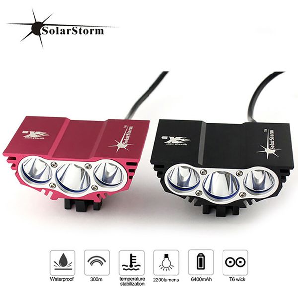 solarstorm bicycle lamp 18650 battery headlight lamp for bike bicycle accessories cycling equipment two colors
solarstorm bicycle lamp 18650 battery headlight lamp for bike bicycle accessories cycling equipment two colors