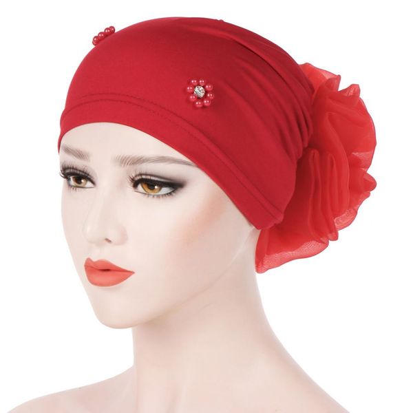 women islamic muslim hijab faux pearl rhinestone flower back turban hat headwrap, Blue;gray
women islamic muslim hijab faux pearl rhinestone flower back turban hat headwrap, Blue;gray