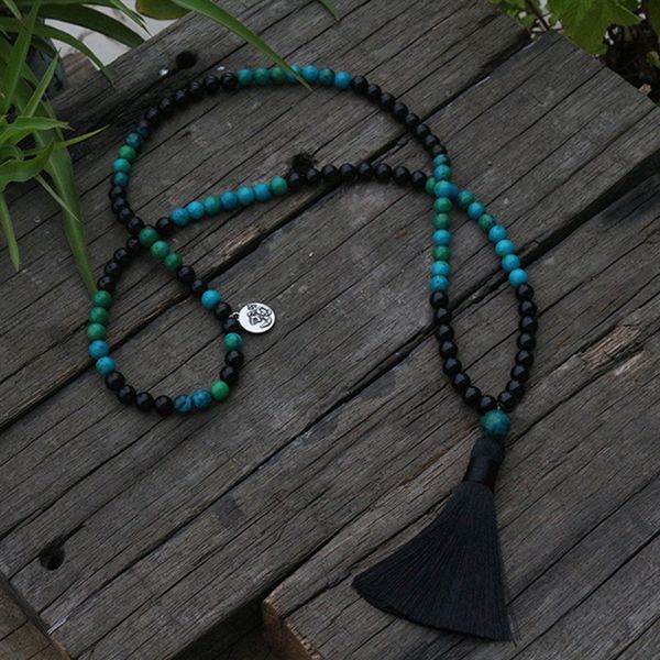 8mm mala beads, black onyx, chrysocolla, japamala, spiritual jewelry, prayer meditation, om, 108 mala beads, yoga gifts for her, Silver
8mm mala beads, black onyx, chrysocolla, japamala, spiritual jewelry, prayer meditation, om, 108 mala beads, yoga gifts for her, Silver