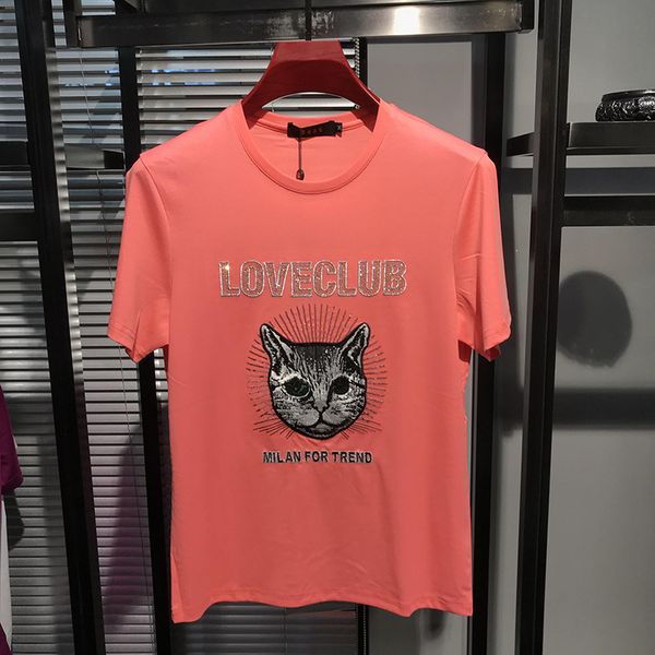 w05684 2020 runway european design short print party style t-shirts men's clothing, White;black
w05684 2020 runway european design short print party style t-shirts men's clothing, White;black