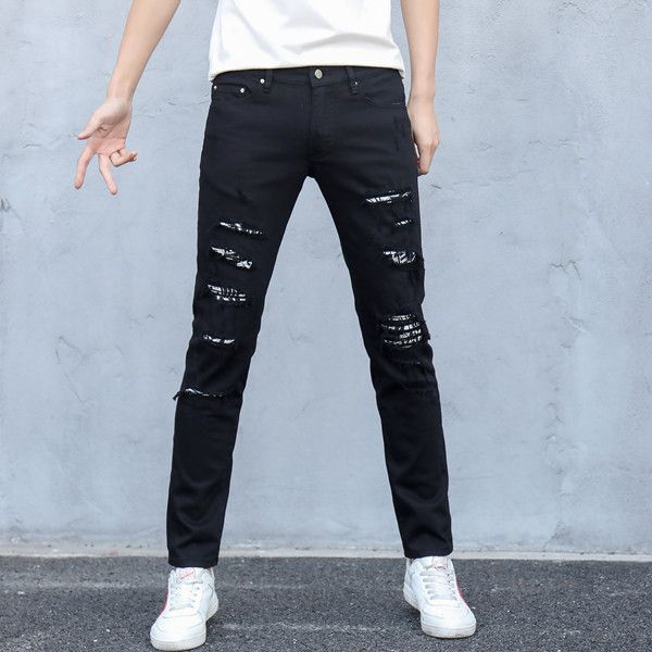 2020 european and american summer new men's jeans casual and torn comfortable long jeans, designed by fashion masters, Blue
2020 european and american summer new men's jeans casual and torn comfortable long jeans, designed by fashion masters, Blue