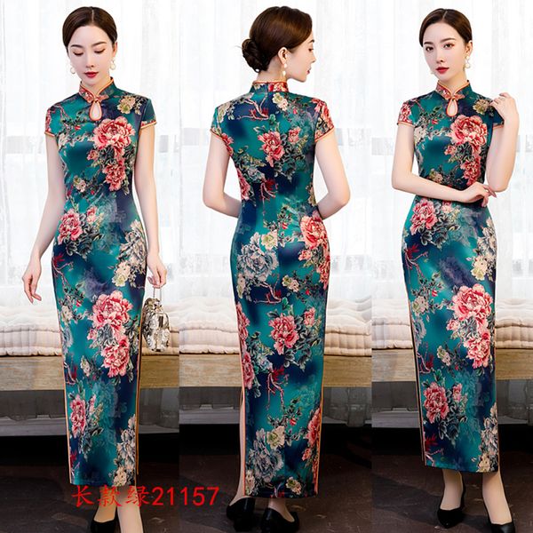 satin mandarin collar long qipao slim oversize 4xl chinese style party prom dress print flower cheongsam vestidos, Red
satin mandarin collar long qipao slim oversize 4xl chinese style party prom dress print flower cheongsam vestidos, Red