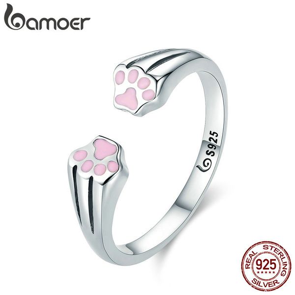 bamoer new collection 100% 925 sterling silver animal pet dog cat footprints finger ring for women engagement jewelry scr366, Golden;silver
bamoer new collection 100% 925 sterling silver animal pet dog cat footprints finger ring for women engagement jewelry scr366, Golden;silver