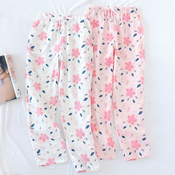 100% cotton gauze pajama pants thin casual summer sleep bottoms knitted floral plus size home wear for women pajamas trousers, Black;red
100% cotton gauze pajama pants thin casual summer sleep bottoms knitted floral plus size home wear for women pajamas trousers, Black;red
