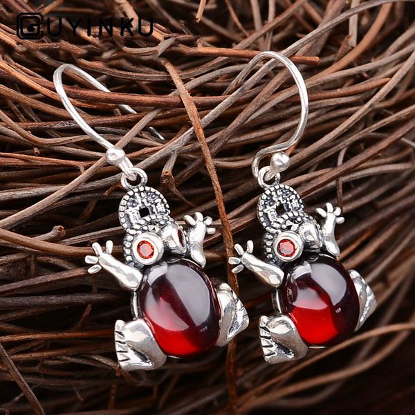 retro s925 gold toad earrings ladies red zircon chrysoprase blue sandstone sterling silver earring jewelry, Golden;silver
retro s925 gold toad earrings ladies red zircon chrysoprase blue sandstone sterling silver earring jewelry, Golden;silver
