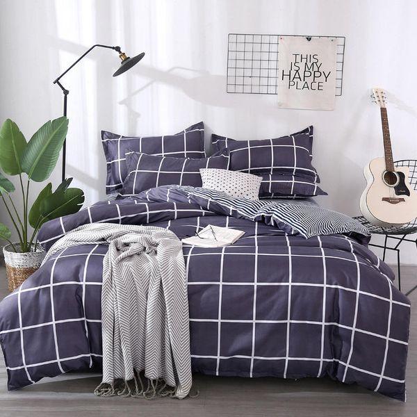 54 color 3/4pcs bedding set geometric pattern duvet cover&flat bed sheet&pillowcase soft comfortable home textile wholesale
54 color 3/4pcs bedding set geometric pattern duvet cover&flat bed sheet&pillowcase soft comfortable home textile wholesale