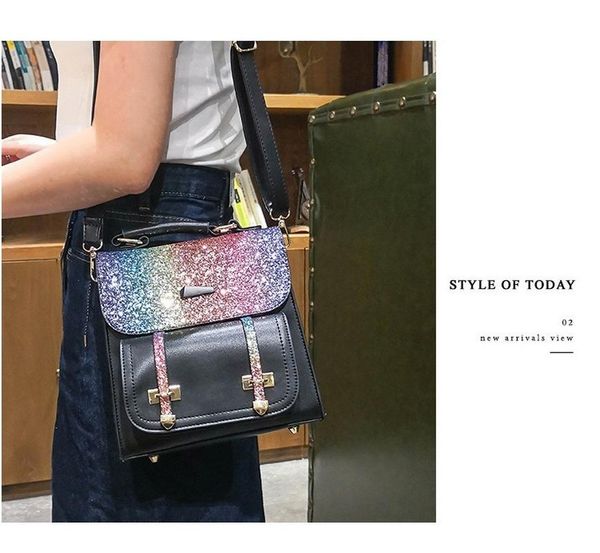 2020 new backpack ladies fashion sequin backpack korean casual women's 
2020 new backpack ladies fashion sequin backpack korean casual women's