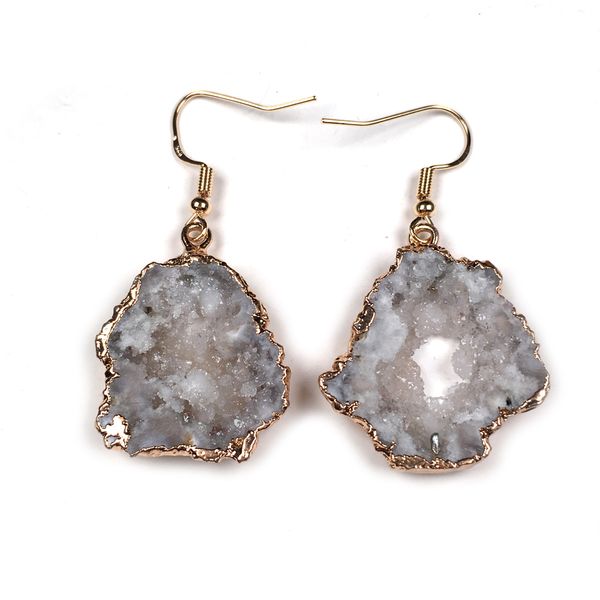 2019 wholesale new women nature stone earrings stud jewelry multicolor handmade long irregular shape quartz stone earring, Silver
2019 wholesale new women nature stone earrings stud jewelry multicolor handmade long irregular shape quartz stone earring, Silver