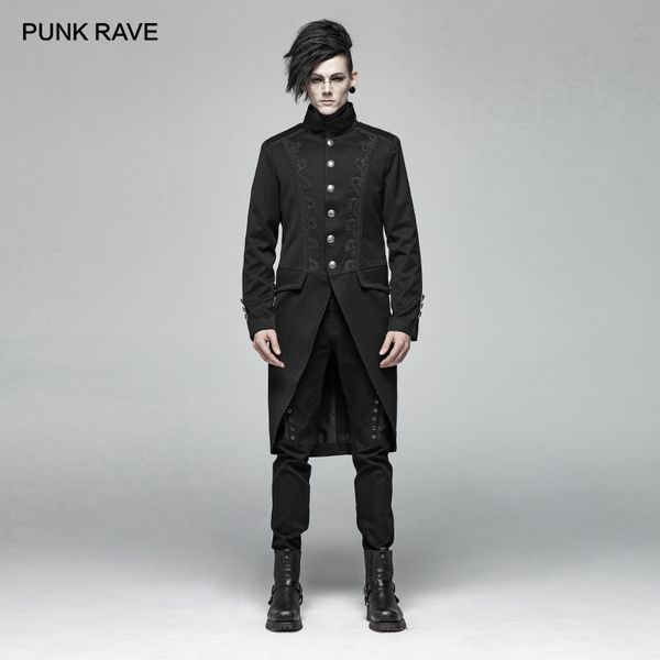 punk rave men gothic black mid-length jacket coat fashion steampunk retro men overcoat evening party mens formal trench coat, Tan;black
punk rave men gothic black mid-length jacket coat fashion steampunk retro men overcoat evening party mens formal trench coat, Tan;black