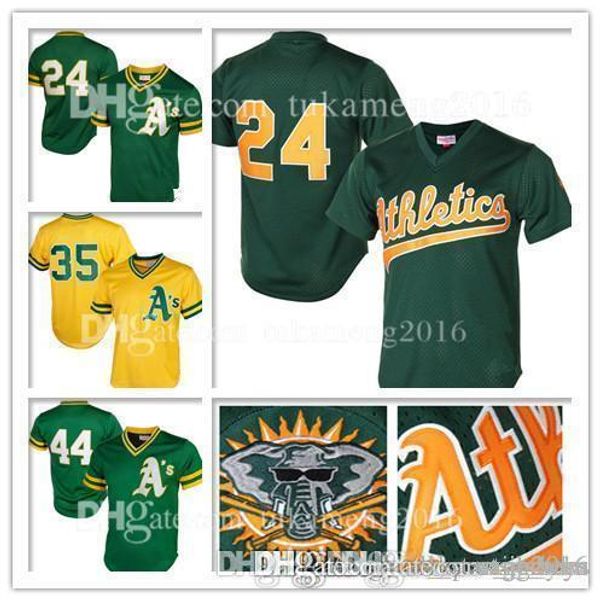 Mens Oakland #24 #35 Rickey Henderson #44 Reggie Jackson Jersey Athletics Baseball Jerseys Mitchell & Ness Embroidery 2019
Mens Oakland #24 #35 Rickey Henderson #44 Reggie Jackson Jersey Athletics Baseball Jerseys Mitchell & Ness Embroidery 2019