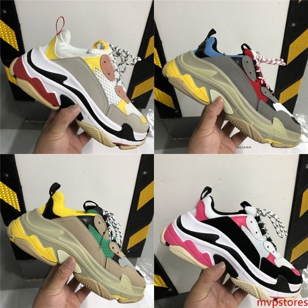 platform designer paris 17fw triple s fashion sneakers men women old dad shoes black white leather casual flat shoes luxury sneakers
platform designer paris 17fw triple s fashion sneakers men women old dad shoes black white leather casual flat shoes luxury sneakers