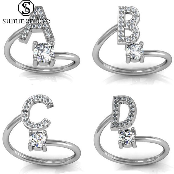 new fashion 26 letters ring for women girls small rhinestone open finger rings engagement classic wedding party jewelry gift-y, Silver
new fashion 26 letters ring for women girls small rhinestone open finger rings engagement classic wedding party jewelry gift-y, Silver