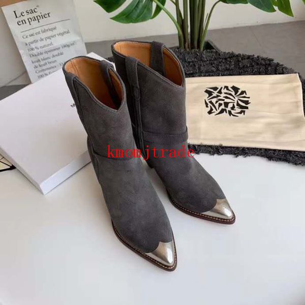original box woman designer shoes isabel paris runway marant lamsy metal-trimmed leather cowboy ankle boots runway metal toe handmade shoes, Black
original box woman designer shoes isabel paris runway marant lamsy metal-trimmed leather cowboy ankle boots runway metal toe handmade shoes, Black