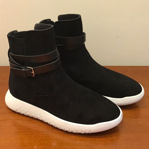 concise comfort flat shoes spring autumn genuine leather women boots solid elastic band ankle female boot with pin buckle design, Black
concise comfort flat shoes spring autumn genuine leather women boots solid elastic band ankle female boot with pin buckle design, Black