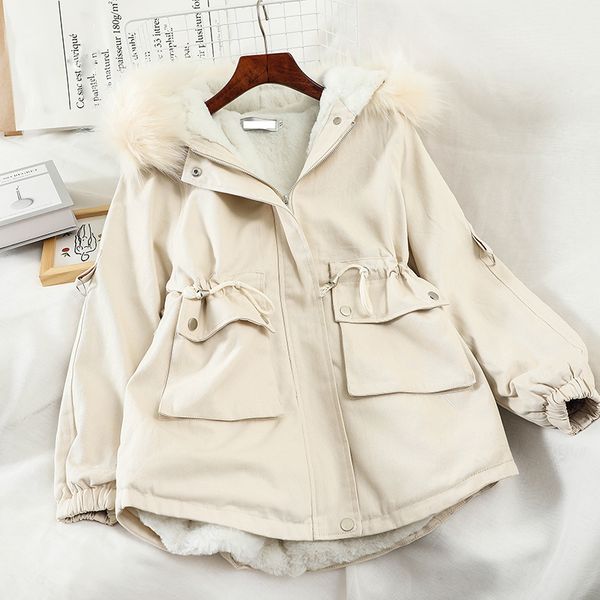 heliar fur hooded winter thick cotton coat women warm parkas warm pockets solid 2020 new fashion short snow coat jacket women, Black
heliar fur hooded winter thick cotton coat women warm parkas warm pockets solid 2020 new fashion short snow coat jacket women, Black